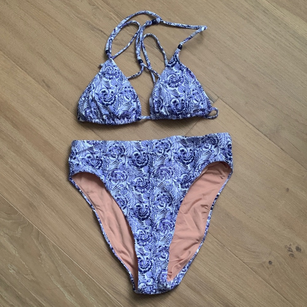 J. Crew Paisley Bikini Set